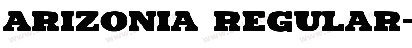 Arizonia Regular字体转换